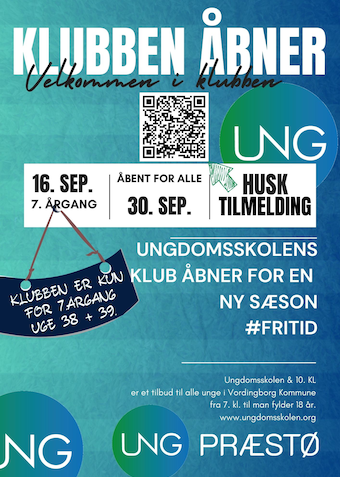 Klub Præstø UNG - Klik for at tilmelde dig