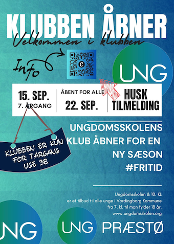 Klub Præstø UNG - Klik for at tilmelde dig