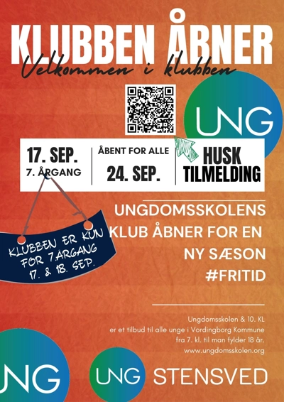 Åbningsplakat til klub