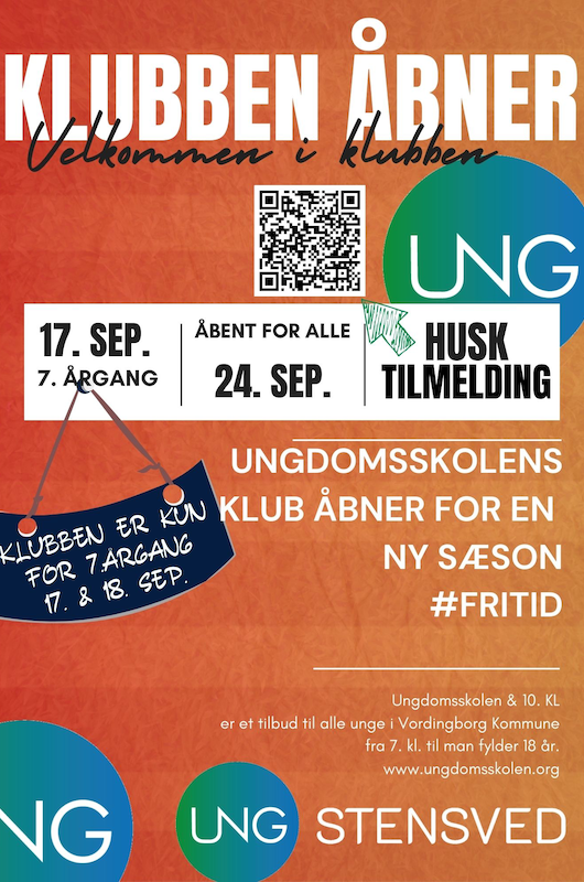 Åbningsplakat til klub